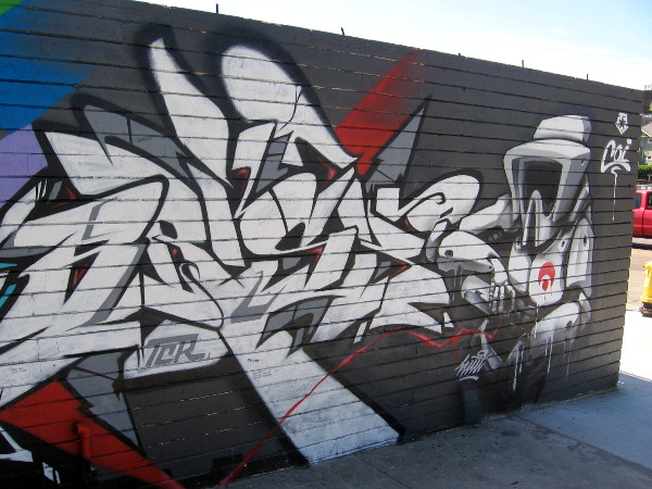 More cool street art on F Street in downtown San Diego's East Village.