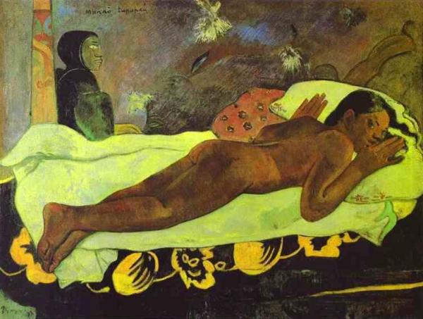 Paul Gauguin. Spirit of the Dead Watching,1892, courtesy the Albright-Knox Art Gallery.