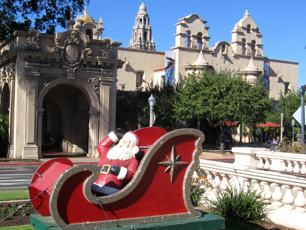 Santa's sleigh is back again for another Christmas in Balboa Park!