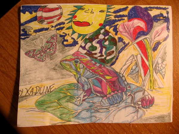 Small work of art I bought from a friendly gentleman in a very difficult life situation.