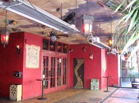 Funky west entrance to the House of Blues in downtown San Diego.