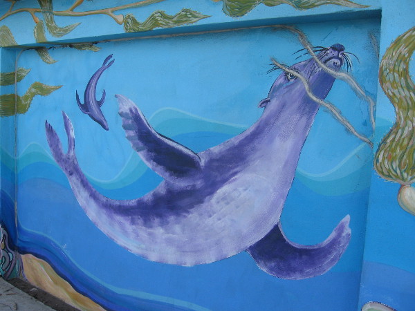 Proximity to San Diego Bay inspires painted marine animals.