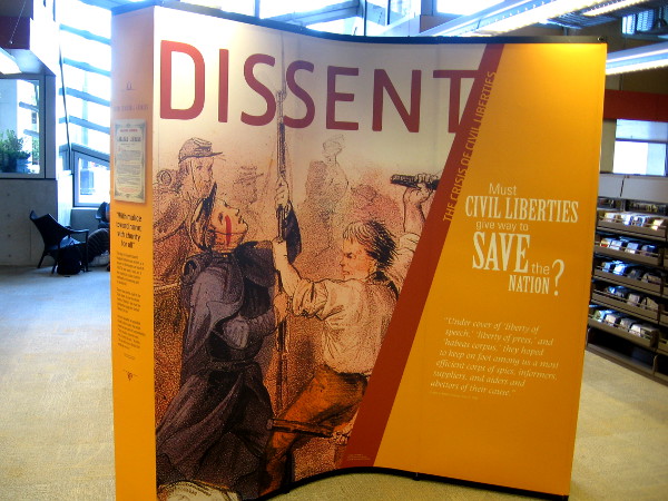 Exhibit examines dissent, and Lincoln's choice to suspend the writ of habeas corpus.