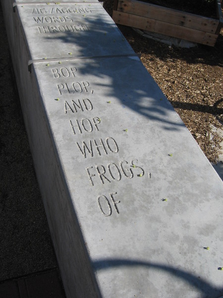 Hopping frogs seem to be important characters in this silly poem.