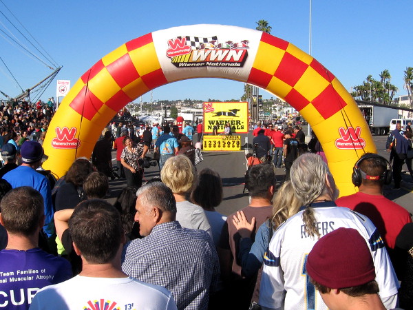 A big crowd gathers for the 2014 Wienerschnitzel Wiener Nationals in San Diego!
