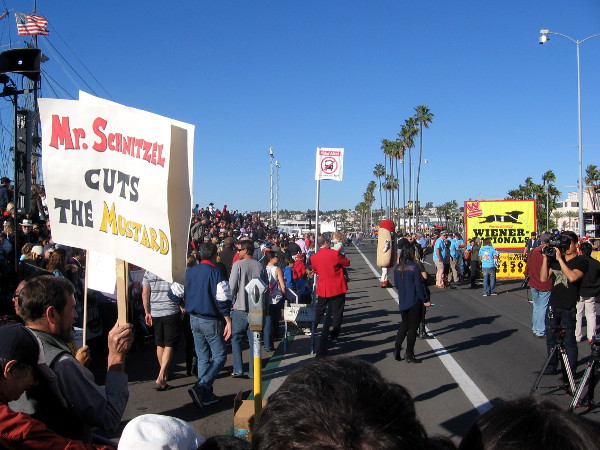 Furthermore, Mr. Schnitzel cuts the mustard! He must be quite a hot dog.