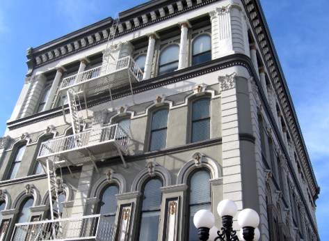 Two floors were added to Old City Hall to accommodate San Diego Public Library in 1887.