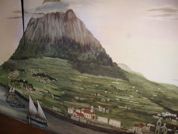 Inside the visitor center is a section of the 1848 Grand Panorama of a Whaling Voyage ‘Round the World by Benjamin Russell and Caleb Purrington.