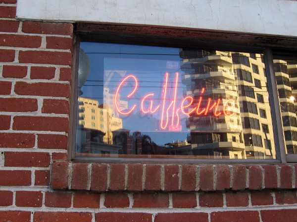 Caffeine can be found across the street near the Seaport Village trolley station.
