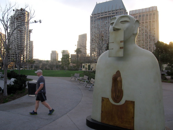 Here comes the sun and another day of freedom on San Diego's waterfront.