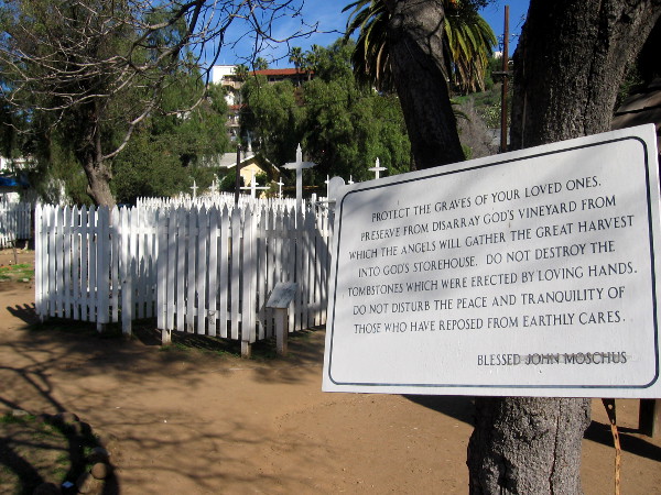 Do not disturb the peace and tranquility of those who have reposed from earthly cares.