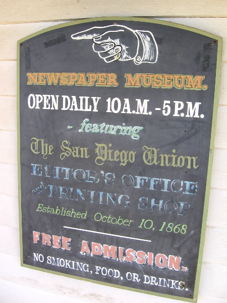 The Newspaper Museum is open daily from 10 to 5.