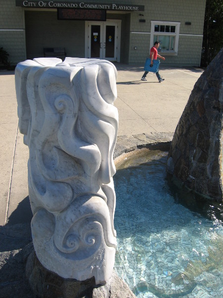 Artwork adds beauty to Coronado's linear park beside Glorietta Bay.