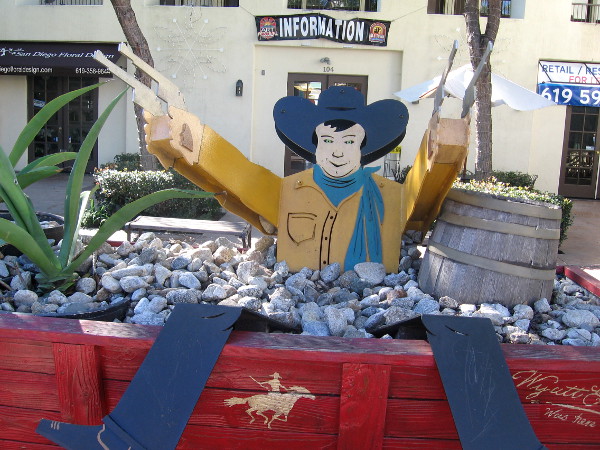 Like the plant beside him, this guy might soon get planted.