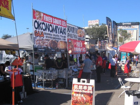 There were delectable edibles of all types in a huge food court area.