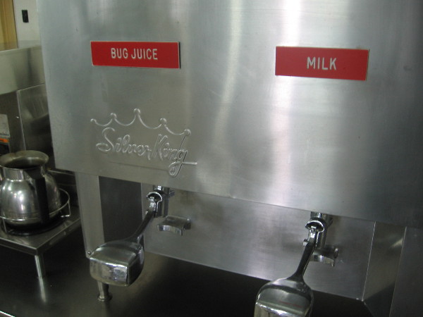 One can choose bug juice or milk. I'll take milk, please!