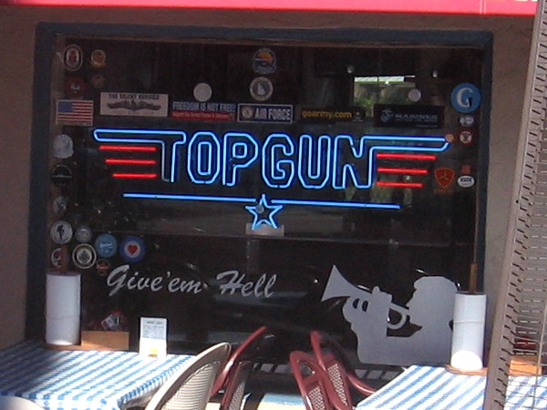 Kansas City Barbeque was a location used in the movie Top Gun.