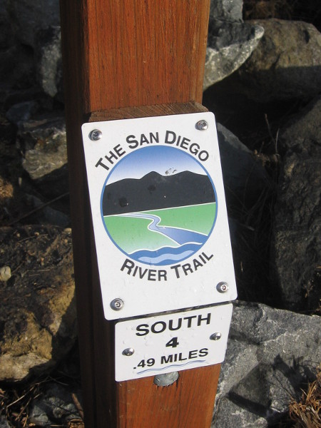 The San Diego River Trail follows natural beauty through Mission Valley.