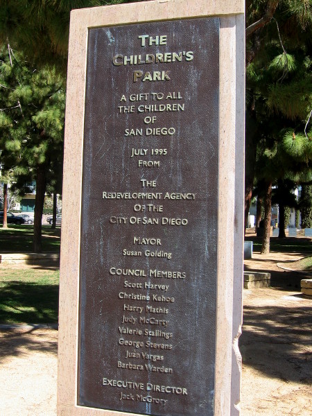 The Children's Park was the city of San Diego's gift to kids in 1995.