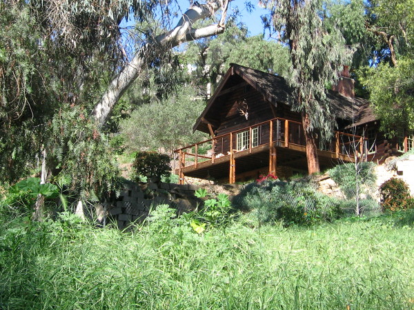 Some interesting houses can be seen up on the hillsides.