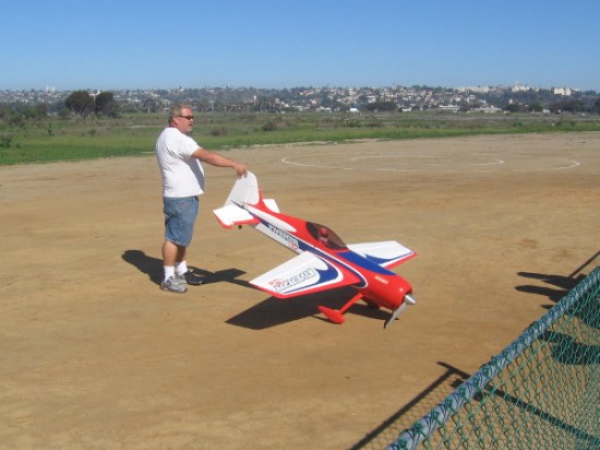 I took this photo on a prior occasion. That radio-controlled plane is huge!