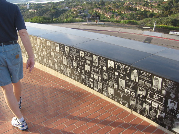 The very energetic volunteer was happy to show me around the memorial.