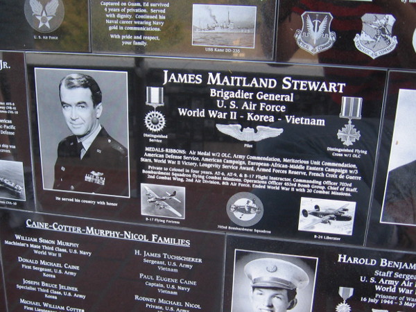 Legendary movie actor James Stewart was promoted to Brigadier General after 27 years of military service.