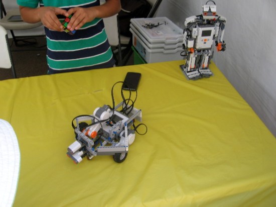 Awesome robots were all over the place!