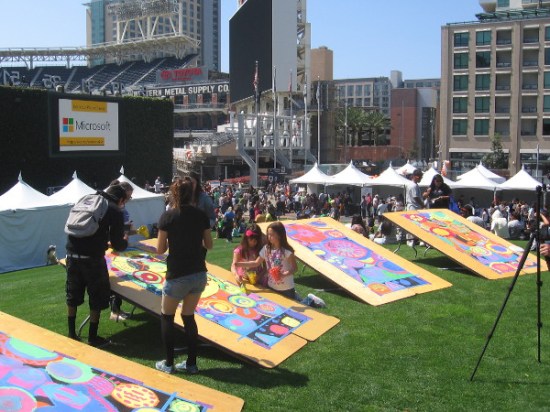 Some art was being created to accompany all the science and technology stuff.