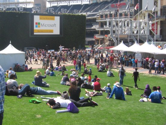 Petco's sunny Park at the Park was jammed with families enthused by education.
