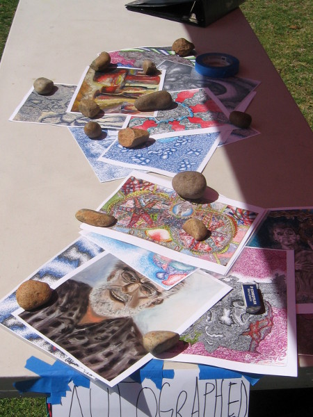 A talented artist named Alexander had a bunch of his work on display.