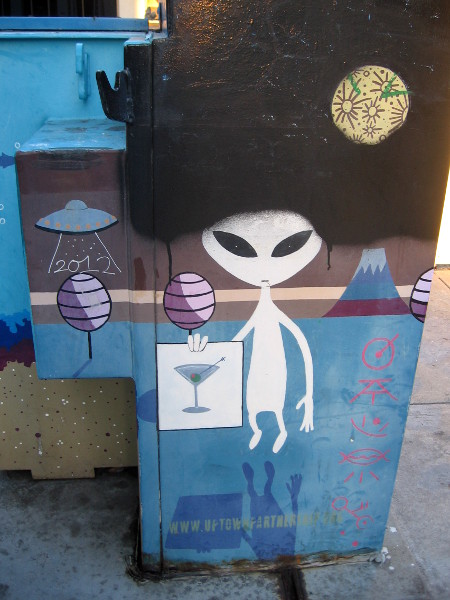 This alien came to Earth for a martini.