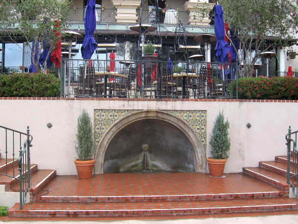 The garden is a reproduction of the Moorish gardens in Ronda, Spain.