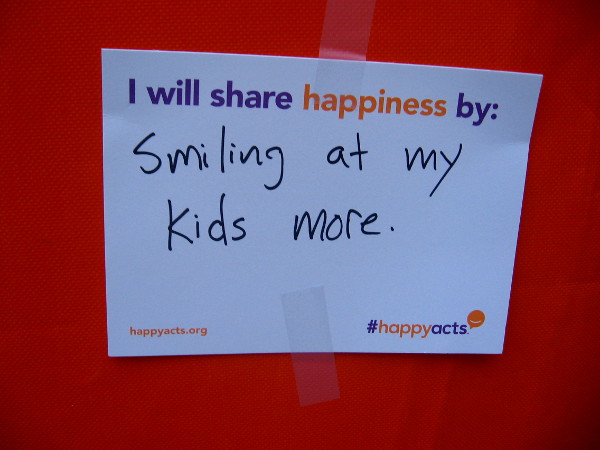 Smiling at my kids more.