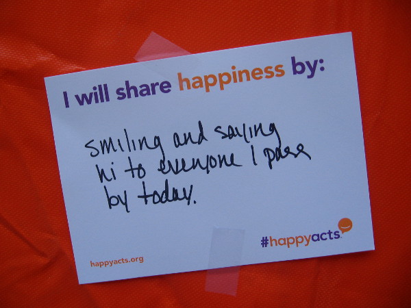 Smiling and saying hi to everyone I pass by today.