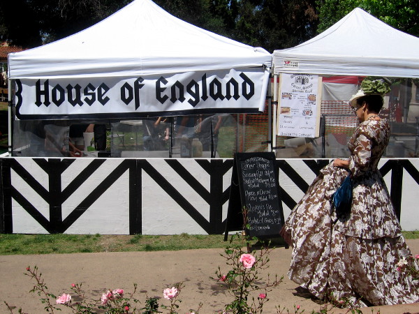 House of England tent featured British food in San Diego, a distant corner of America.