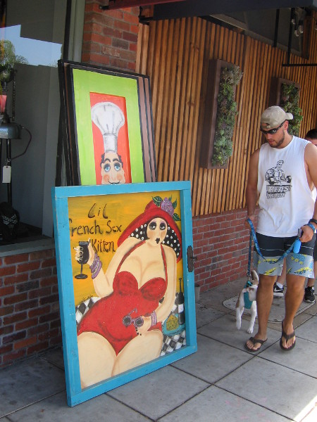 Lots of small shops, eateries and galleries line Pacific Coast Highway.