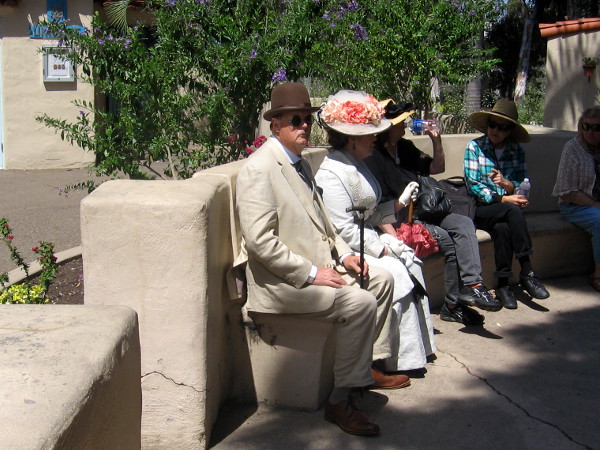 Visitors from Balboa Park's past seem to come to life before my very eyes.