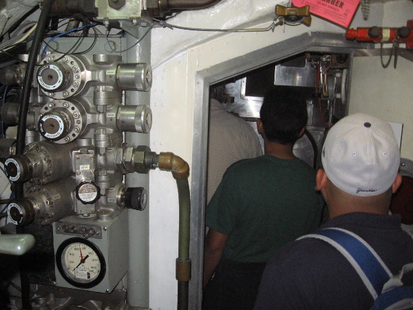 There are more pipes, wires, gauges, valves and gizmos than you can shake a stick at.