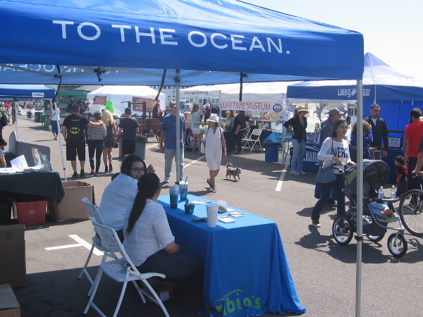 The first annual Earth Day on the Bay attracted a modest crowd, but it's a good start!
