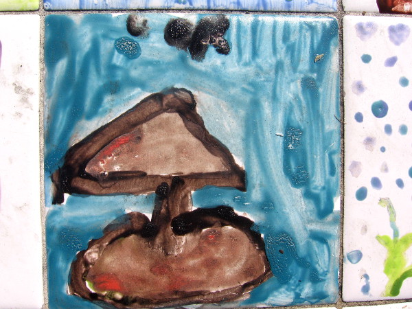 Kid artists contributed to many tile benches along San Diego's waterfront.
