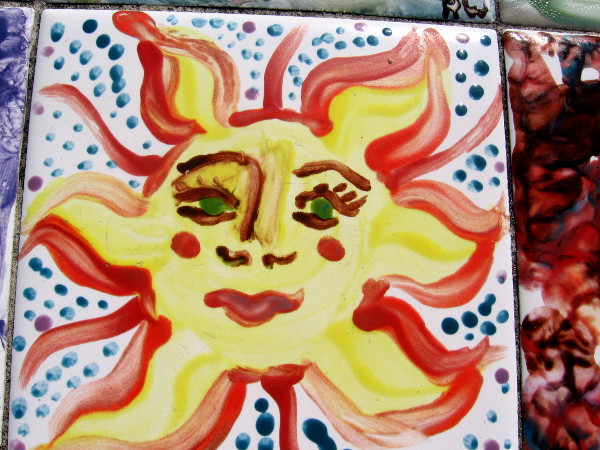 Unique face of warm sun is appropriate in beautiful San Diego.