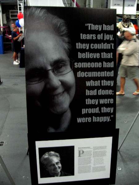 They had tears of joy, they couldn't believe that someone had documented what they had done; they were proud, they were happy.