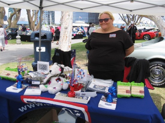 The San Diego USO benefited from the all-Corvette car show near Seaport Village.