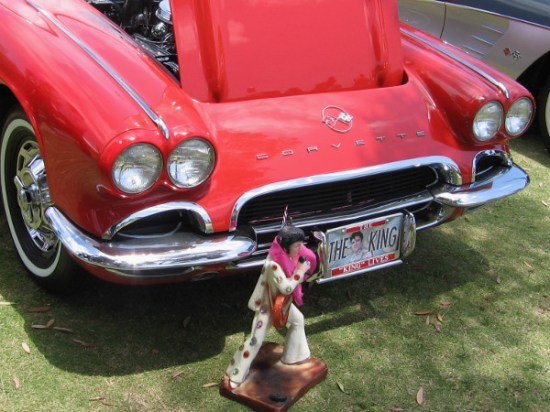 The King Lives--but he must be laying off the donuts, because it seems he's shrunk a bit.