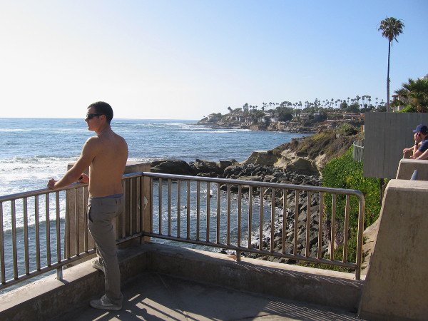 Local guy is already here enjoying the beautiful view and ocean tranquility. Few tourists come here.