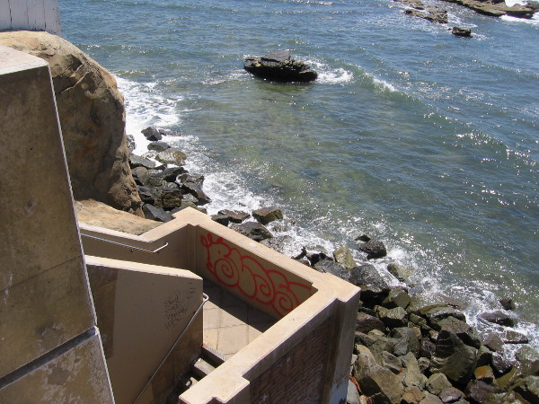 Here's where we're going to descend to the water.