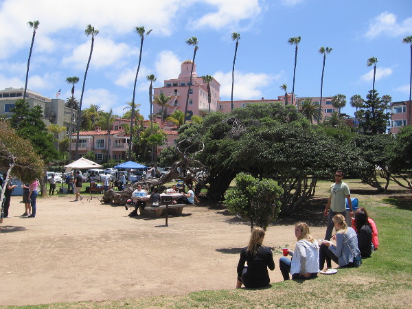 A major attraction along Coast Boulevard is large, grassy Scripps Park.