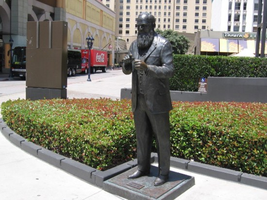 Statue of Alonzo Horton, who helped steer the course of San Diego's history.