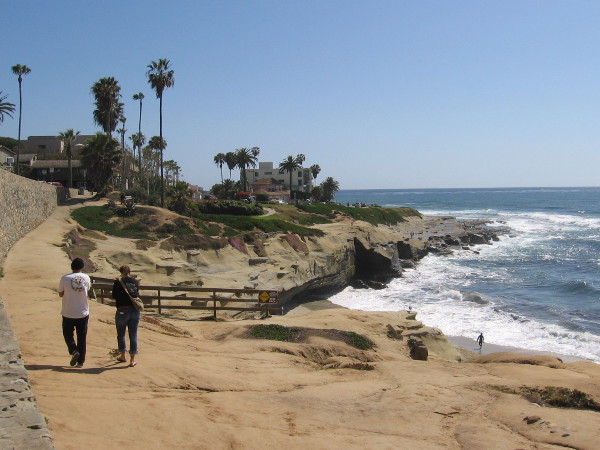 Continuing to walk south along more beautiful coastline in La Jolla.